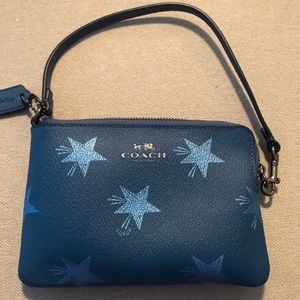 COACH Wristlet - Blue - Perfect Condition